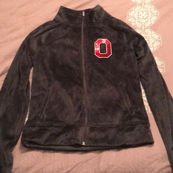 Victoria’s Secret PINK OSU fuzzy jacket - Picture 1 of 1